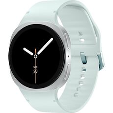 Galaxy Watch8 | 40 мм | 4G LTE | Silver | Sport/Mint | M/L, Размер ремешка : M/L, Тип ремешка : Sport, Размер корпуса : 40 мм, Подключение часов : Bluetooth / Wi-Fi + 4G LTE, Цвет ремешка: Mint, Цвет: Silver